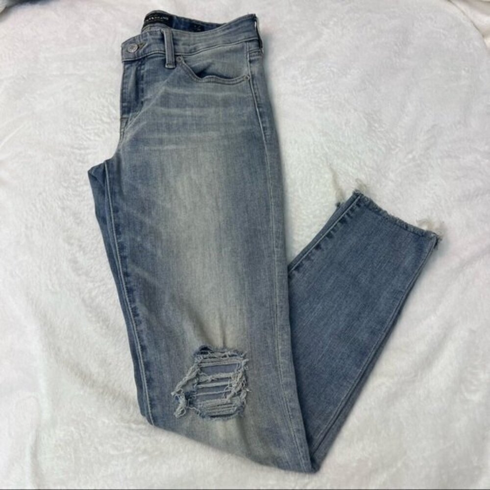 Lucky Brand Women's‎ Stella Skinny Jeans, Distressed, Frayed hem Size 6/28 Blue